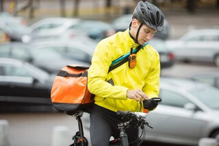 coursier auto-entrepreneur à vélo